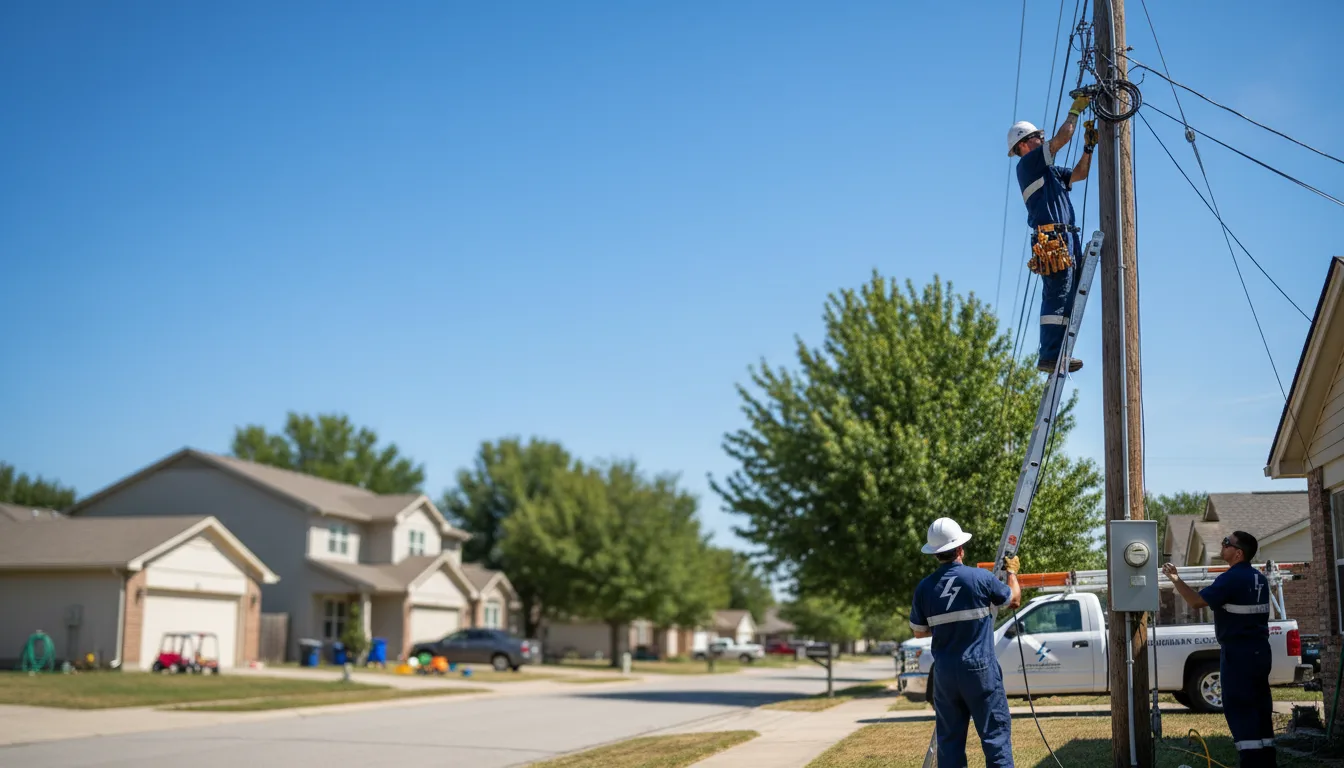 Residential electrician providing installation services in Gleason, TN